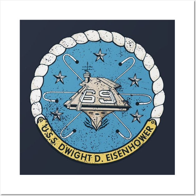 USS Dwight D. Eisenhower (CVN-69) Wall Art by Distant War